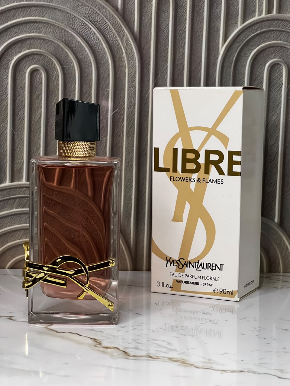 libre ysl flowers  flames